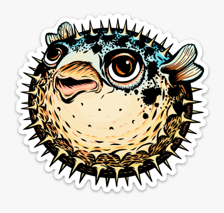 Unique Pufferfish Large Die Cut Sticker, Sticker - Poster On Geeta Jayanti, Transparent Clipart