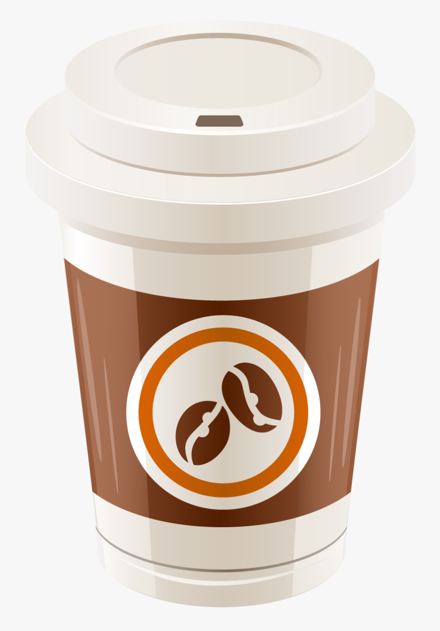 Plastic Coffee Cup Clipart - Cup Coffee Vector Png, Transparent Clipart