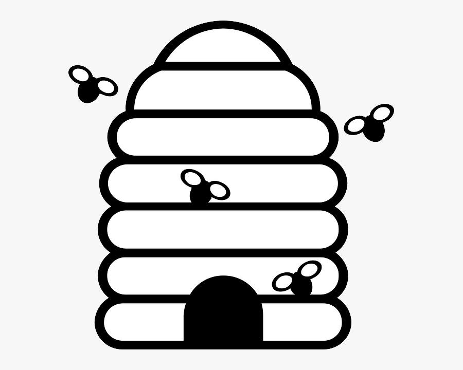 Hive Black And White Clipart, Transparent Clipart