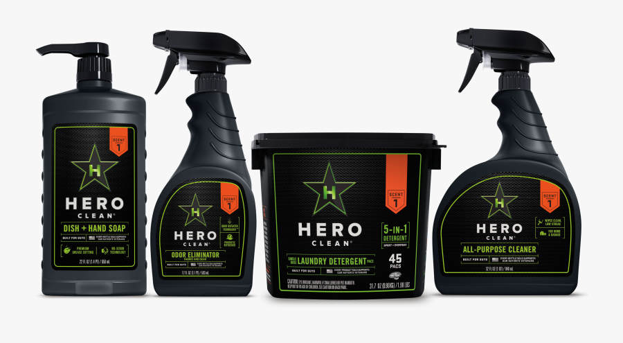 Hero Clean Kit - Hero Clean, Transparent Clipart