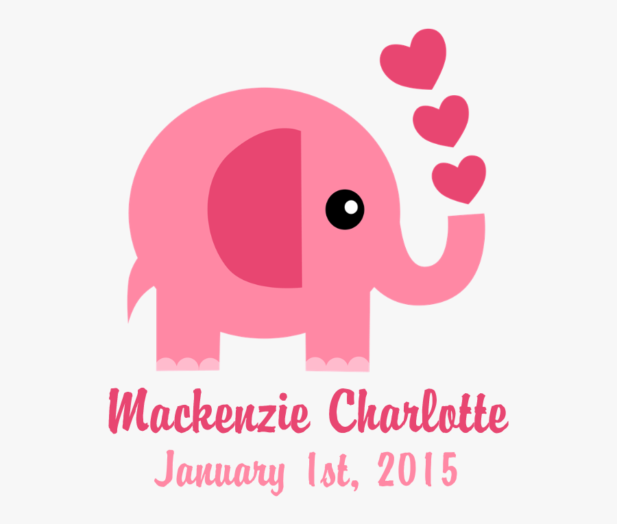 Clip Art Baby Pink Elephant - Indian Elephant, Transparent Clipart