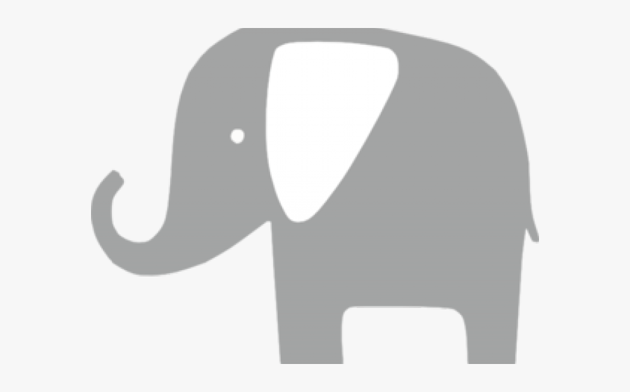 Baby Elephant Clipart Silhouette, Transparent Clipart