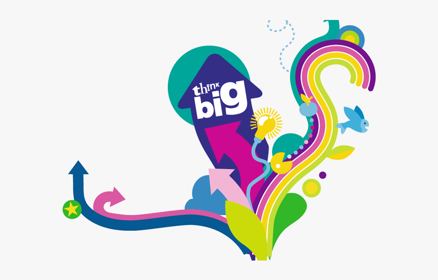 O2 Think Big, Transparent Clipart