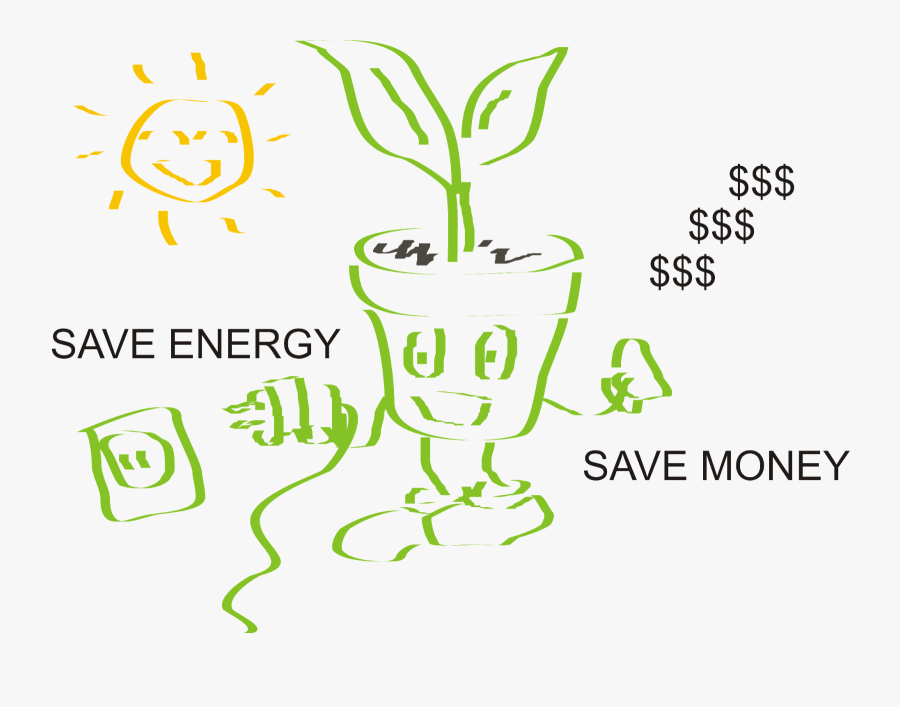 Saving Energy And Money, Transparent Clipart