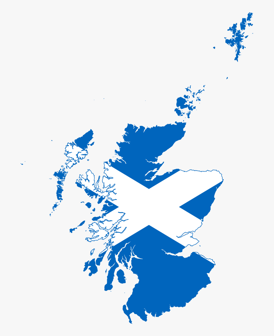 Energy Suppliers In Scotland - Scotland Flag Map, Transparent Clipart