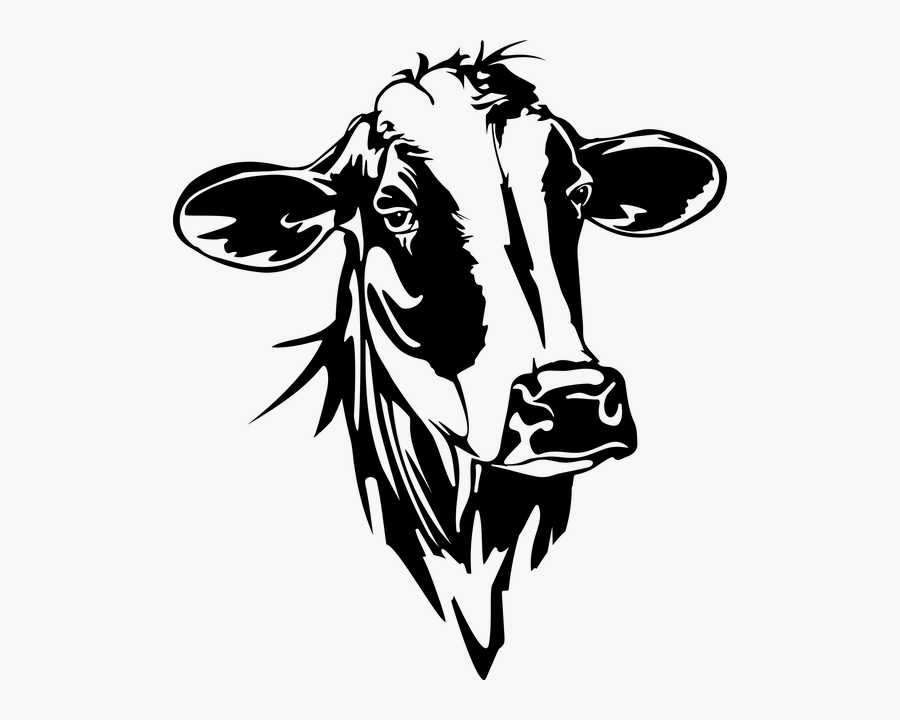 Heifer Silhouette, Transparent Clipart
