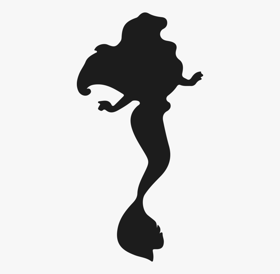 Clip Art Jasmine Silhouette - Disney Princess Silhouette Ariel, Transparent Clipart