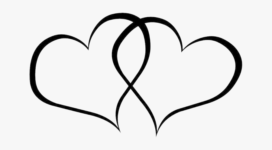 Wedding Clipart Hd - Hearts Black And White Clipart, Transparent Clipart