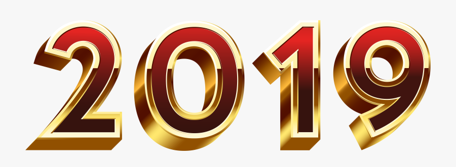 2019 Red And Gold, Transparent Clipart