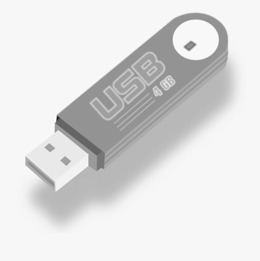 Black Flash Png Image - Storage Devices Of Computer Usb, Transparent Clipart