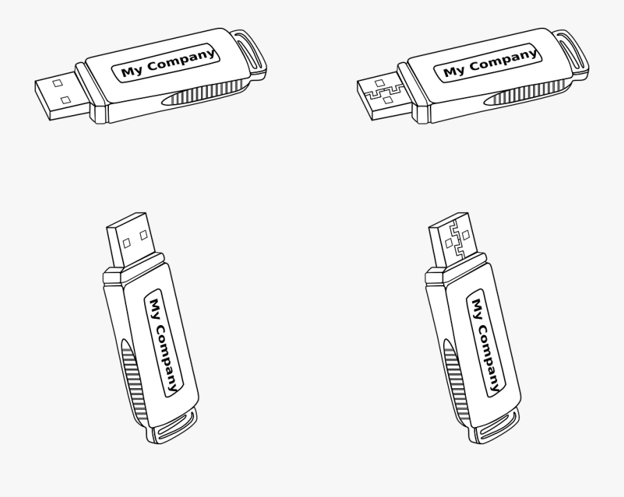 Usb Flash Drive, Transparent Clipart