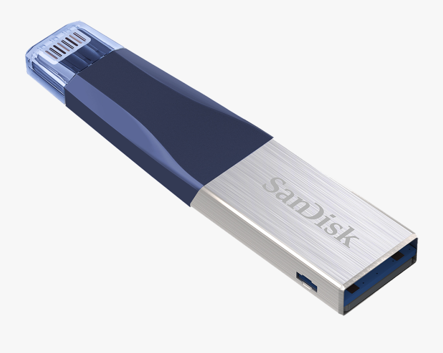 Sandisk <i Class="no-caps - Sandisk Ixpand Mini Flash Drive Blue, Transparent Clipart