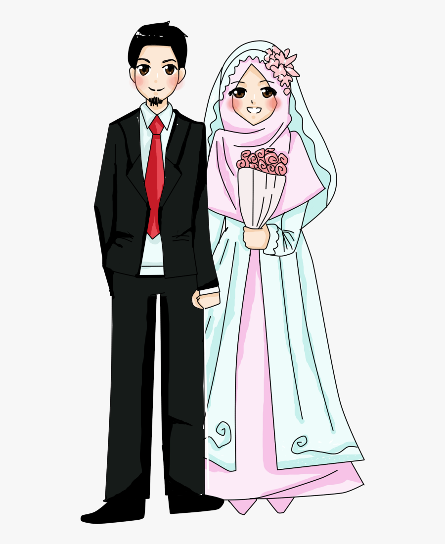 Transparent Muslim Png - Muslim Wedding Cartoon Png, Transparent Clipart