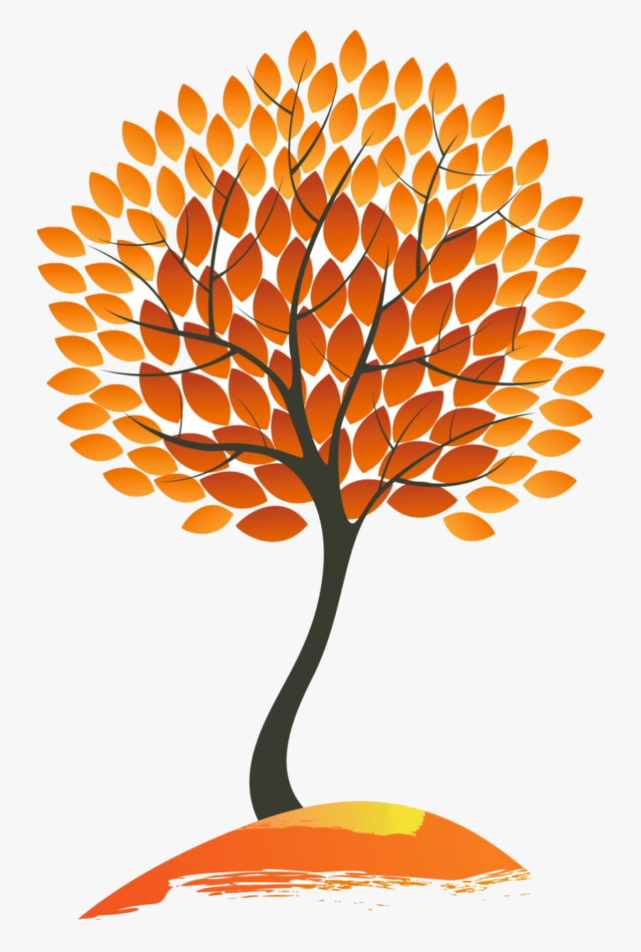 Fall Tree Autumn Trees Clipart Free Images Transparent - Autumn Trees Clip Art, Transparent Clipart