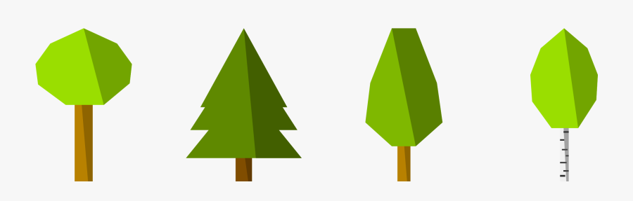 Flat Tree Clipart Png Transparent Png , Png Download - Flat Png Images Of Tree, Transparent Clipart
