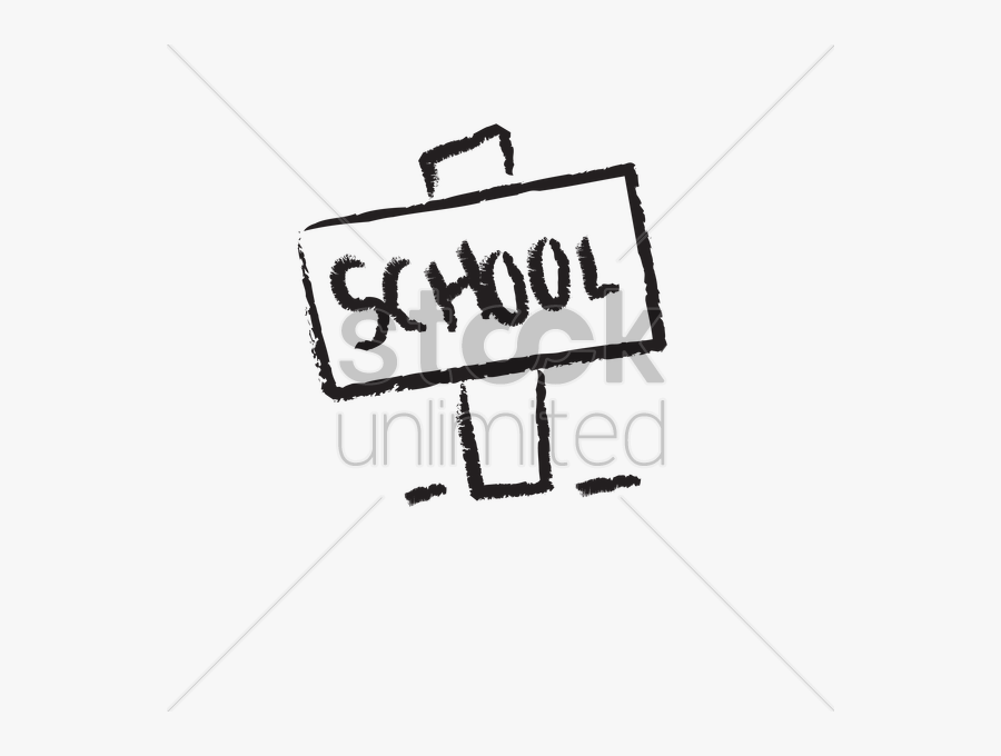 Transparent Street Sign Clipart Black And White - School Signboard Clipart, Transparent Clipart