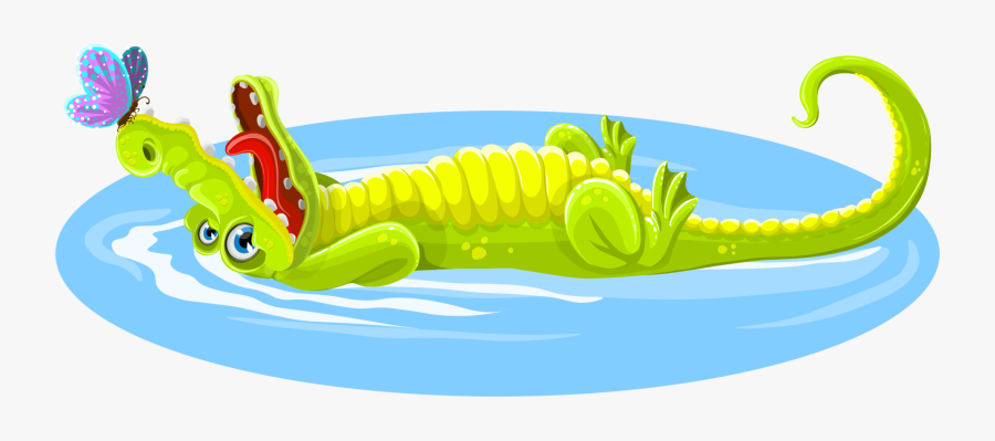 Larva,insect,crocodile - Crocodile Cartoon Png Hd, Transparent Clipart