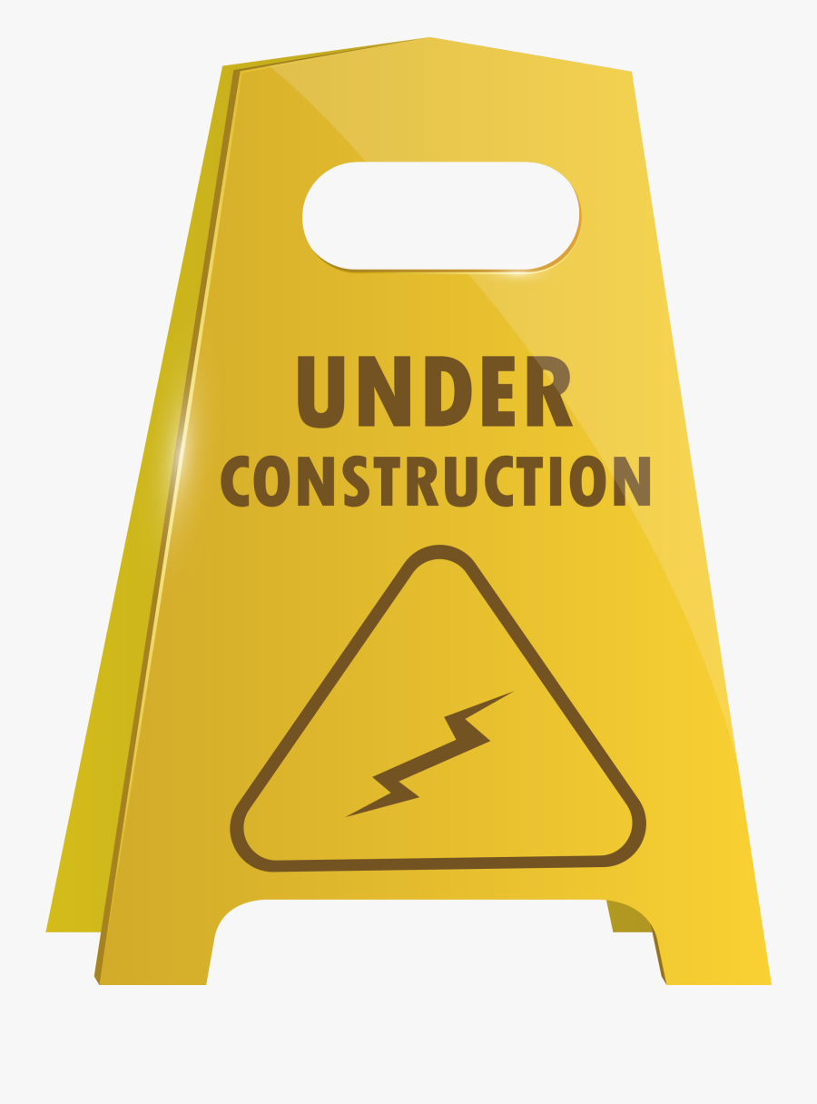 Under Construction Sign Board Png Image Free Download - Under Construction Sign Png, Transparent Clipart