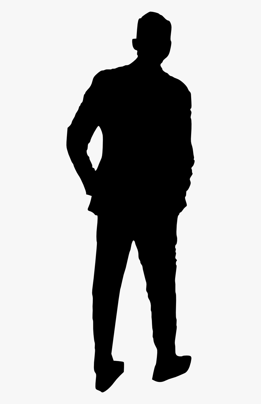 20 Man Silhouette - Silhouette, Transparent Clipart