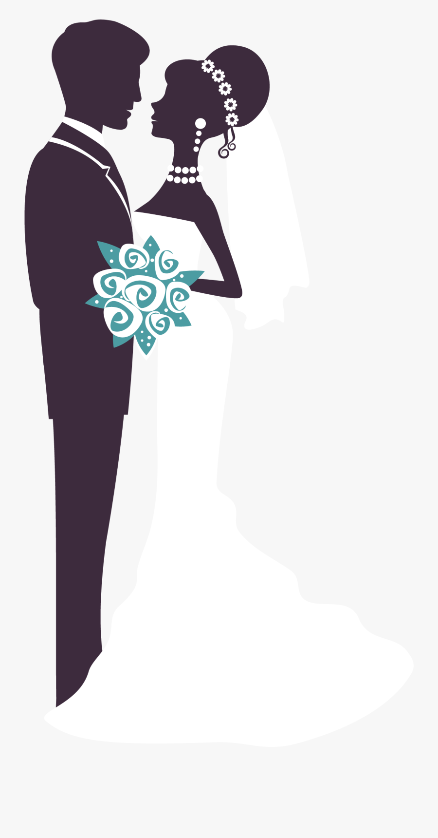 And Woman Married Hand Bridegroom Men Drawn Clipart - Marriage Wedding Drawings, Transparent Clipart