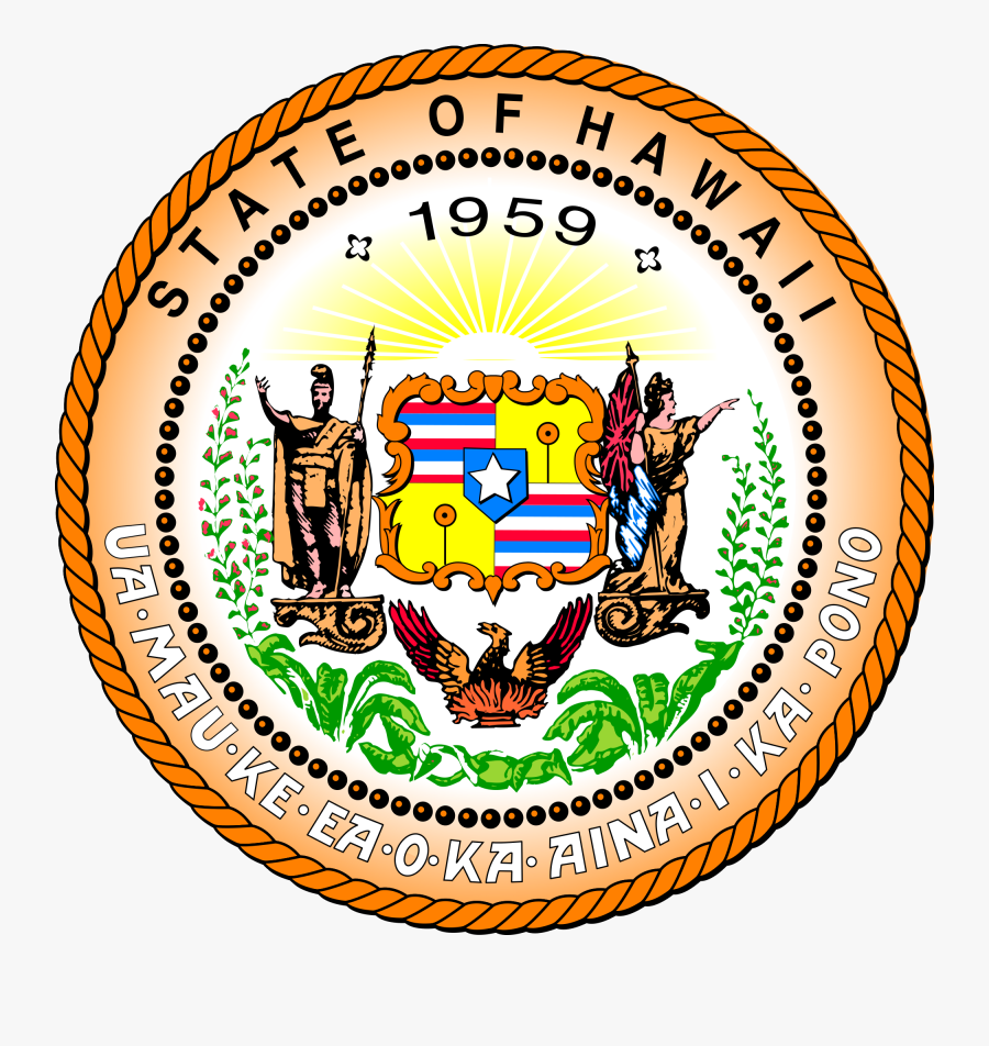 Hawaii State Seal, Transparent Clipart