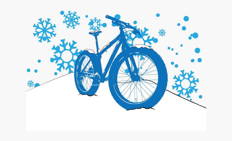 Cycling Winter Clip Art, Transparent Clipart