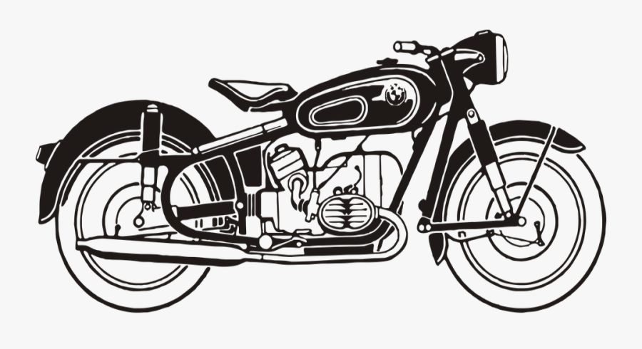 Collection Of Free Bullet Drawing Classic Download - Royal Enfield Outline Drawing, Transparent Clipart