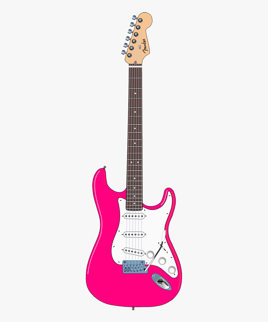 Pink Electric Bullet Instruments Fender Guitar Stratocaster - Fender Stratocaster, Transparent Clipart