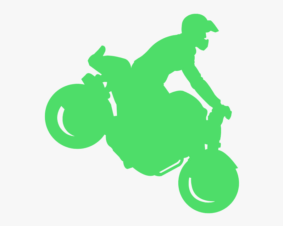 Silueta De Motociclista Png, Transparent Clipart