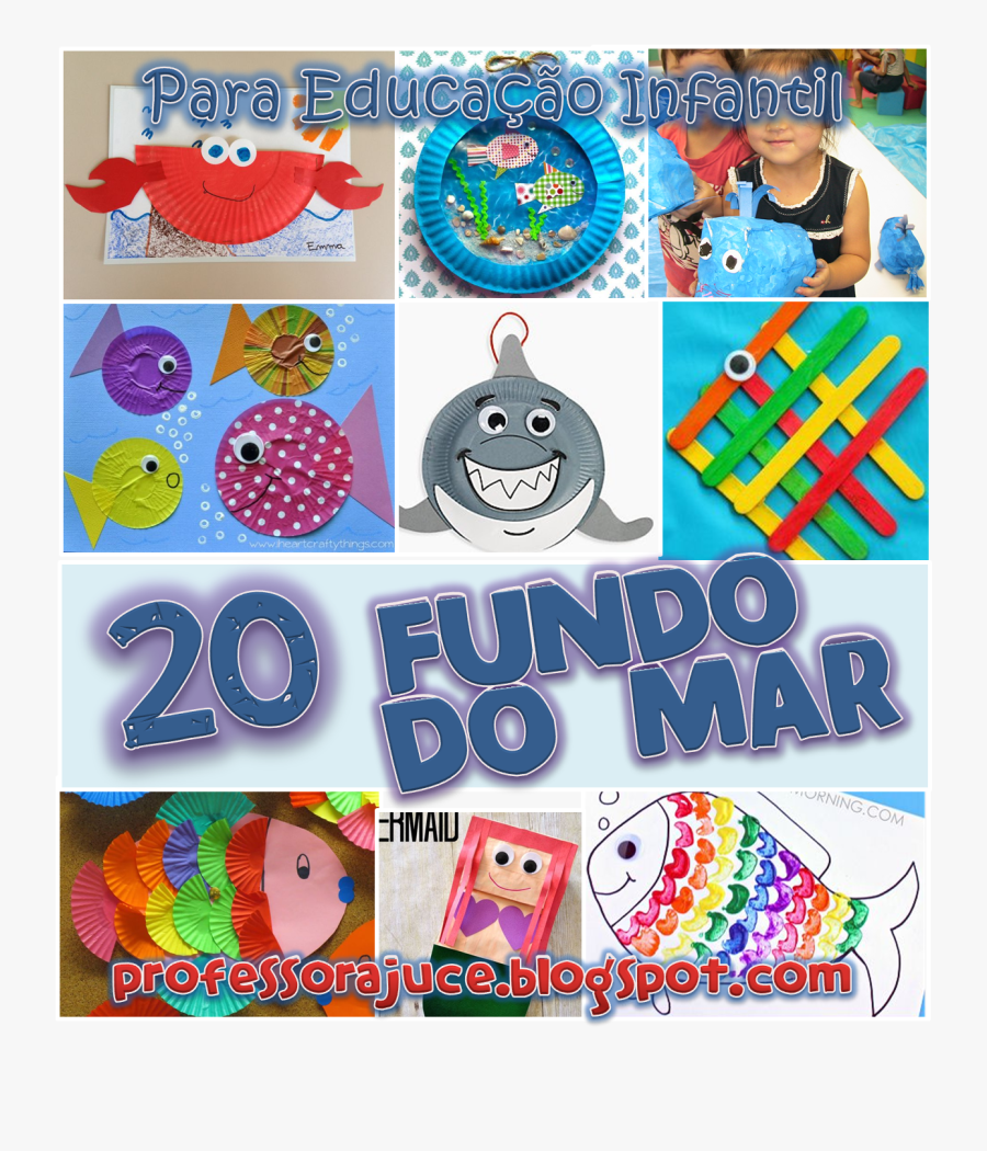 Clip Art Fundo Oceano - Summer Crafts For Kids, Transparent Clipart