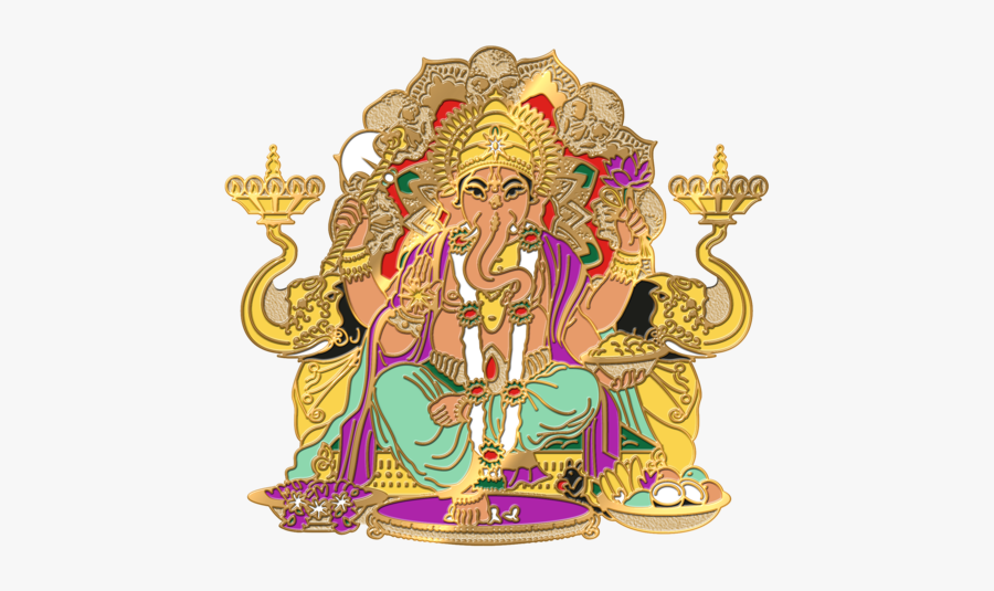 Ganesh Pin - Illustration, Transparent Clipart