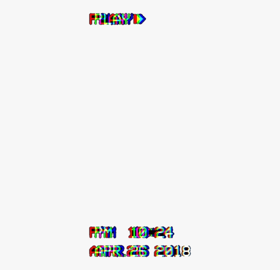 #glitch #tumblr #play #moldura - Png Stickers Play Glitch, Transparent Clipart