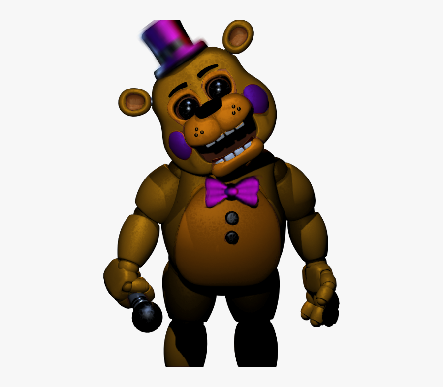 Freetoedit - Blacklight Toy Freddy, Transparent Clipart