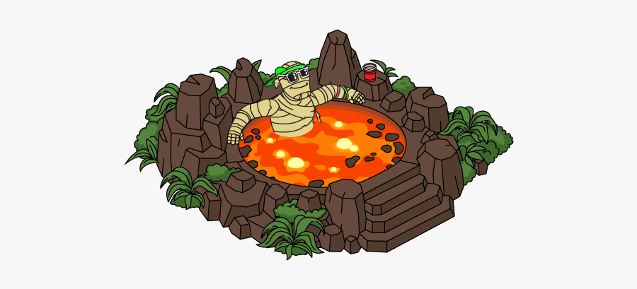 Decoration Hotlavatub@4x - Lava In A Hot Tub, Transparent Clipart