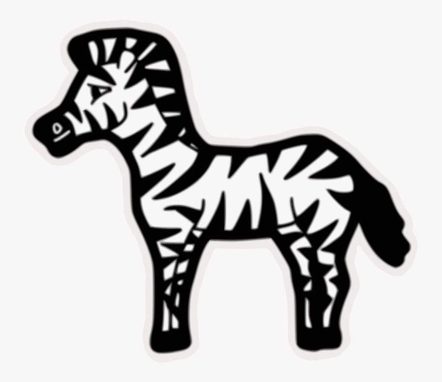 Zebra - Pobarvanka Zebra, Transparent Clipart