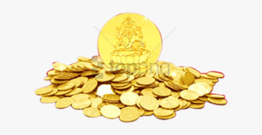 Transparent Background Gold Coins In Png, Transparent Clipart