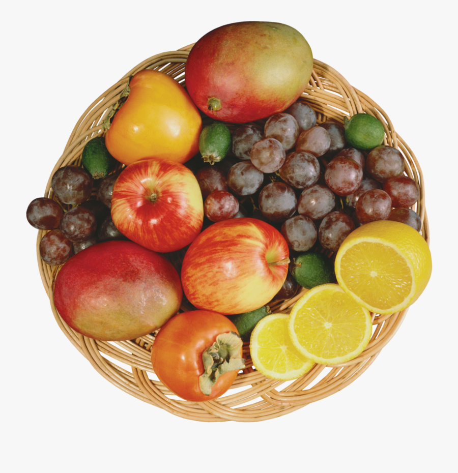 Mixed Fruits In Wicker Bowl Png Clipart - Portable Network Graphics, Transparent Clipart