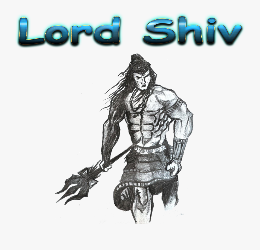 Lord Shiv Png Free Pic - Sketch, Transparent Clipart