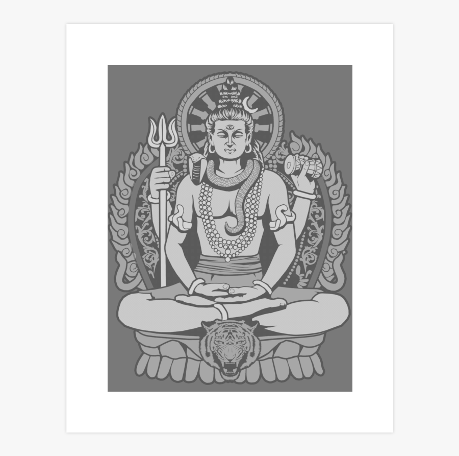 Clip Art Lord Art Print Stuff - Shiva, Transparent Clipart
