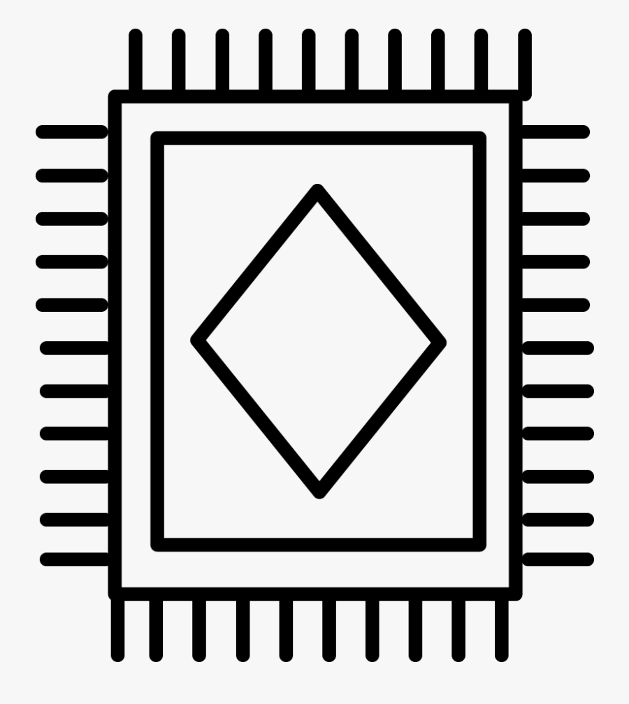 Integrated Circuit Smd Icon Svg, Transparent Clipart
