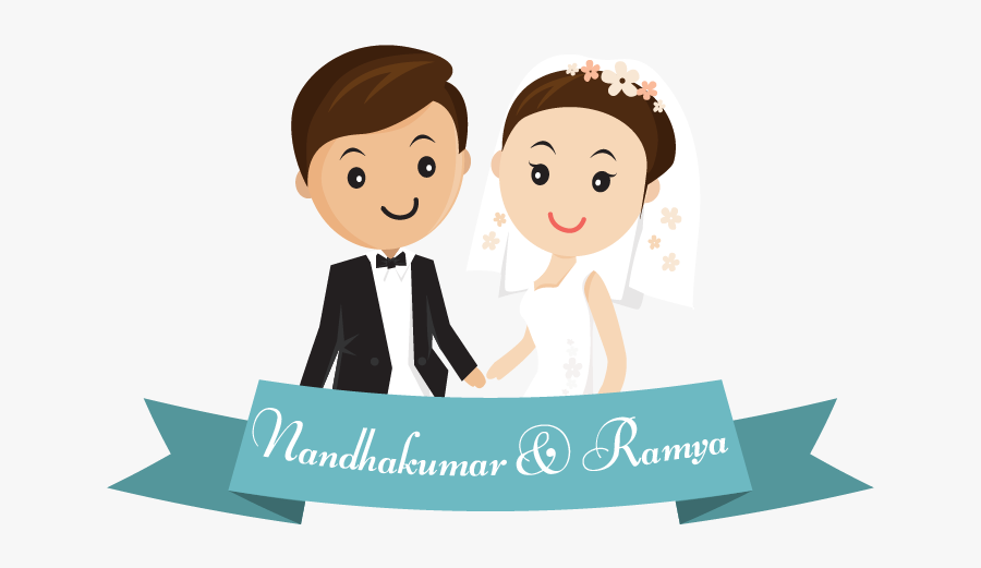 Transparent Background Groom And Bride Png, Transparent Clipart