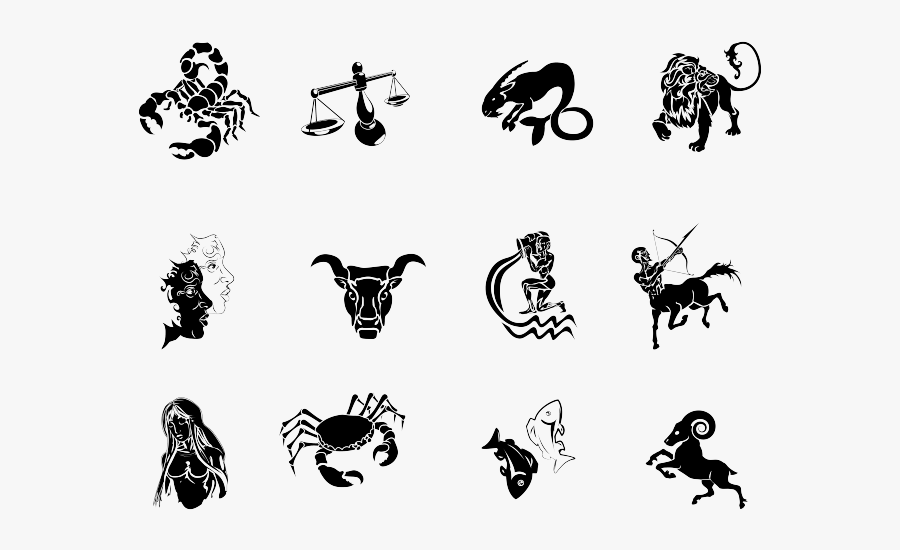 Zodiac Signs Transparent Background, Transparent Clipart