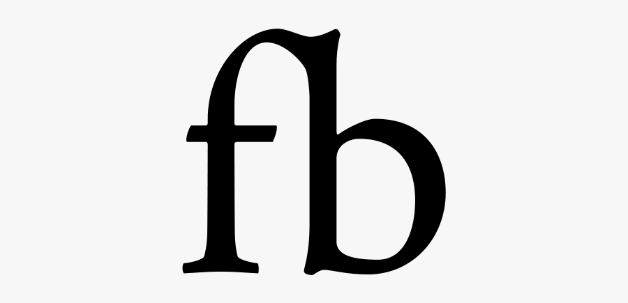 Ligature Fb - Fb Harf, Transparent Clipart