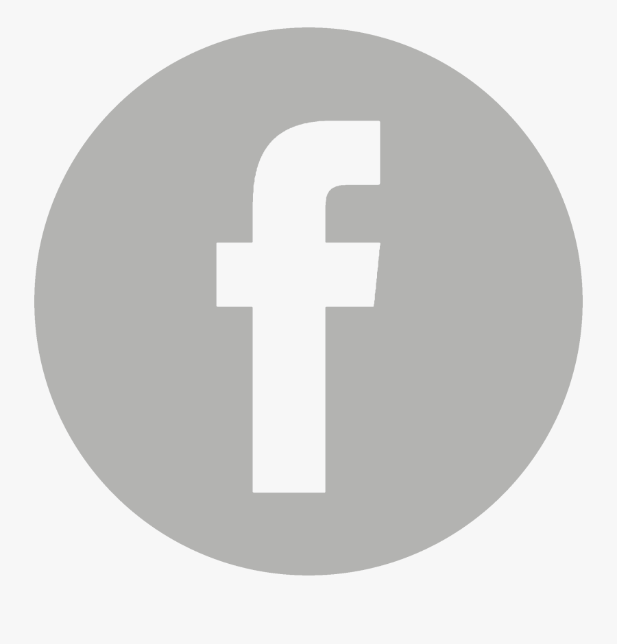 Fb Icon Png Facebook Logo Grey Circle- - Facebook Logo Grey Circle, Transparent Clipart