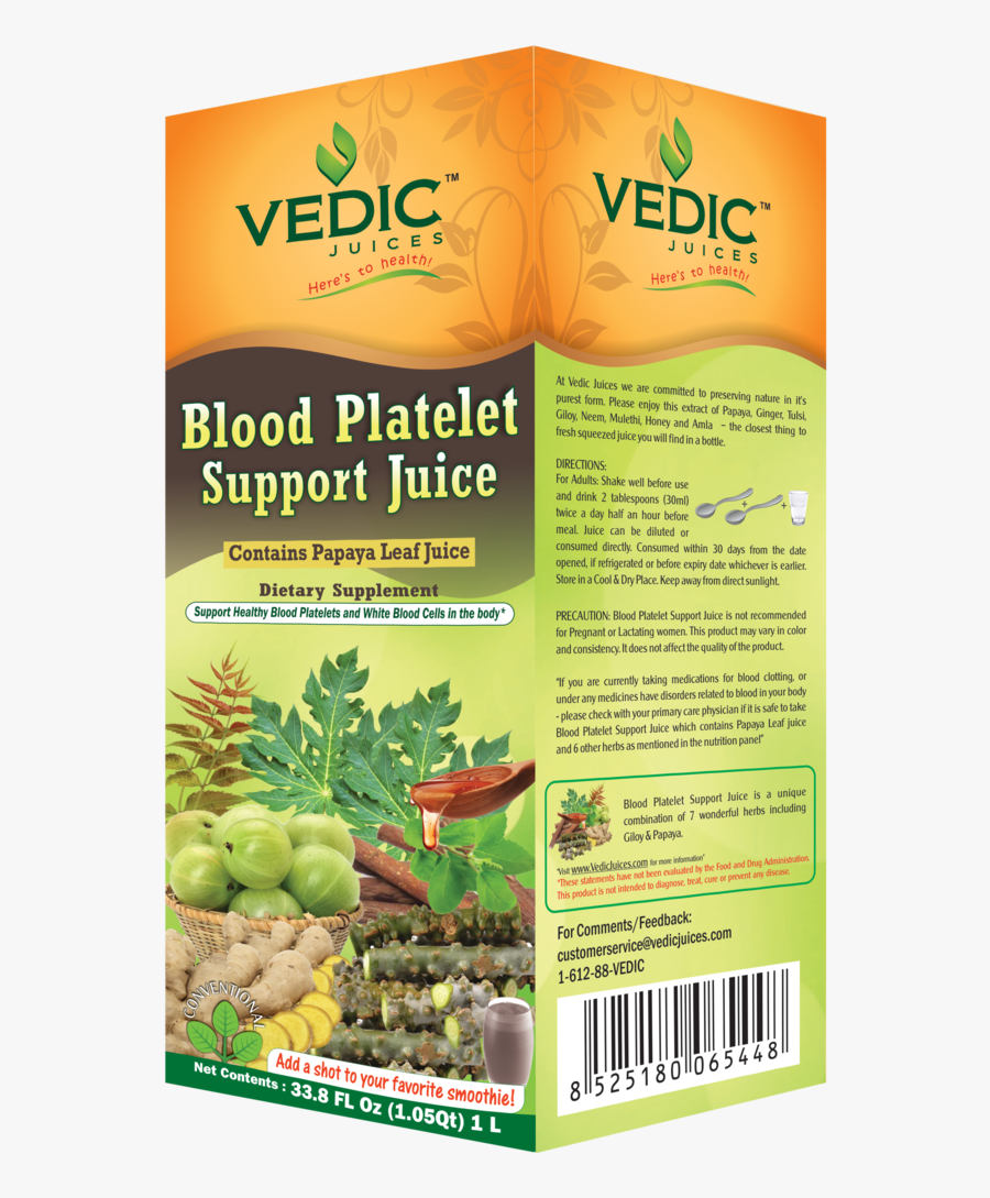Image Shown For Display Purposes Only, Actual Product - Vedic Blood Platelet Support Juice, Transparent Clipart