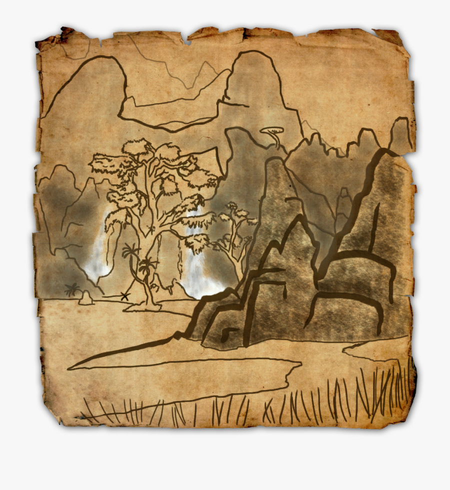 Clip Art Stonefalls Wiki - Eso Clockwork City Treasure Map 2, Transparent Clipart