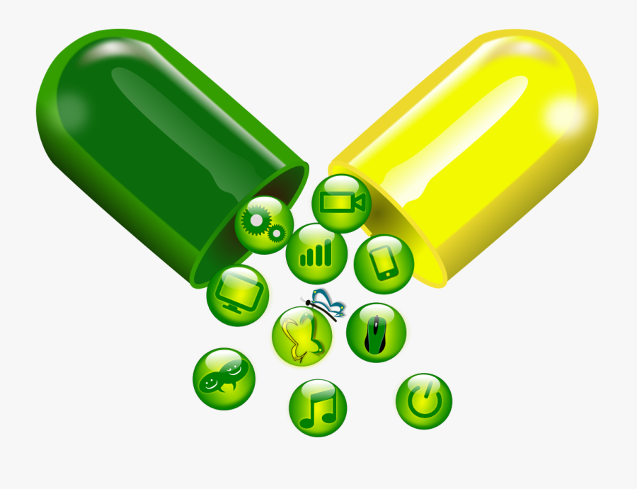Clip Art Capsula Png - Pill, Transparent Clipart