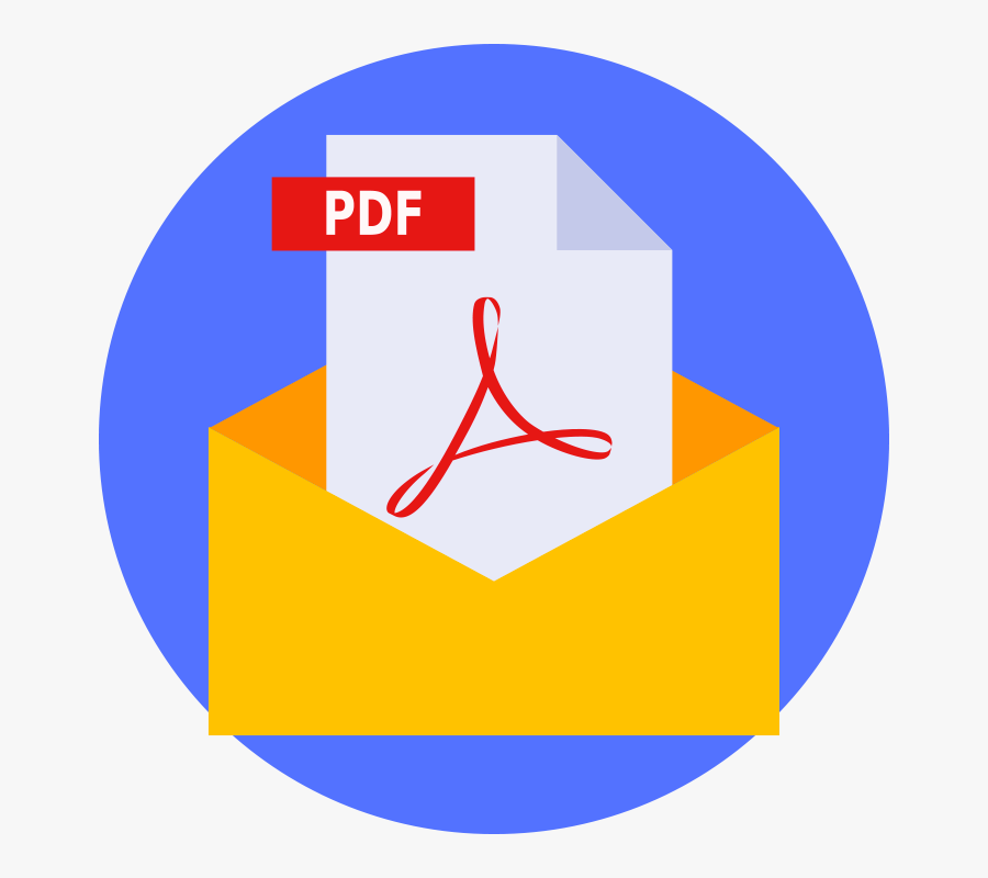 Read & Save E-mail Message As Pdf File - Email Pdf Icon, Transparent Clipart