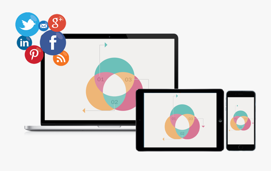 Connect With Social Networks - Graphic Design, Transparent Clipart