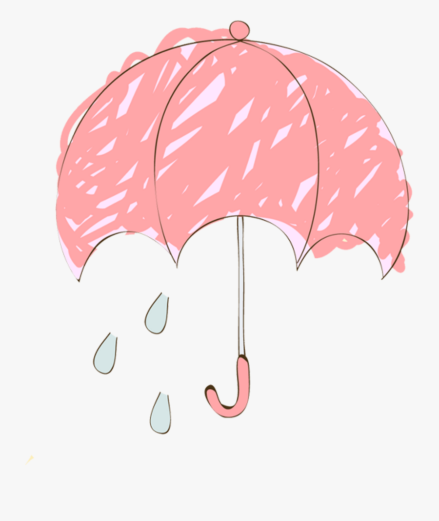 #ftestickers #clipart #umbrella #rain - Umbrella Cartoon Png, Transparent Clipart